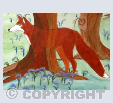 'Fox by Trees'