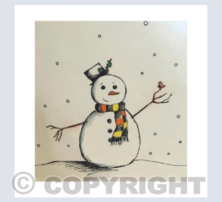 happy snowman 