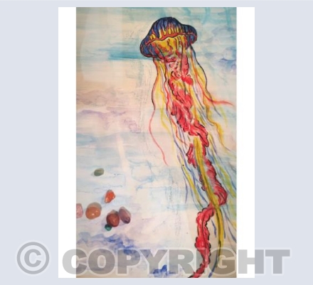 glowing jellyfish