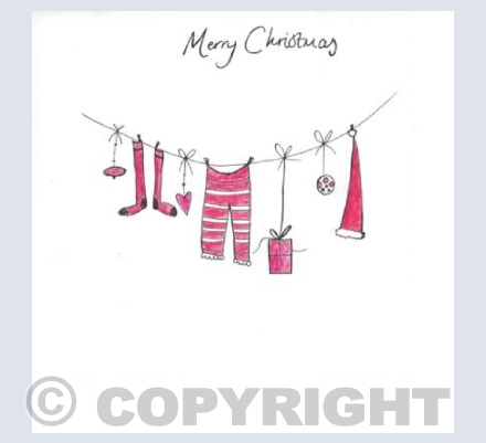 Christmas washing line 