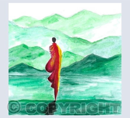 Buddhist Monk in Sri Lanka 