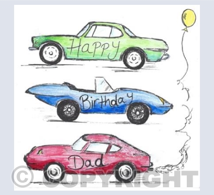 Three Racing Cars 