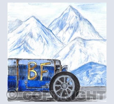 Racing through the mountains 