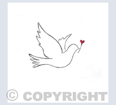 Valentines Day Dove 