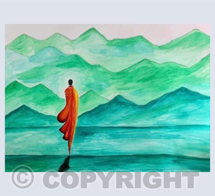 Sri Lankan Monk (Landscape) 