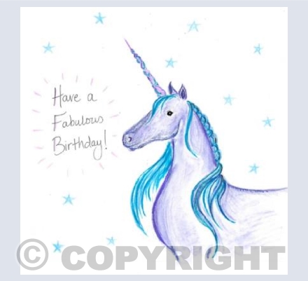 Unicorn Birthday wishes!