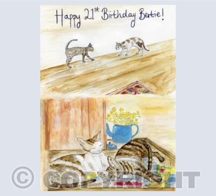 Bertie's Birthday card! (not for sale) 