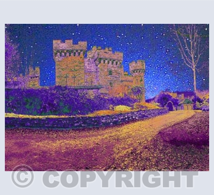 Wray Castle, Cumbria - On a Starry Night.