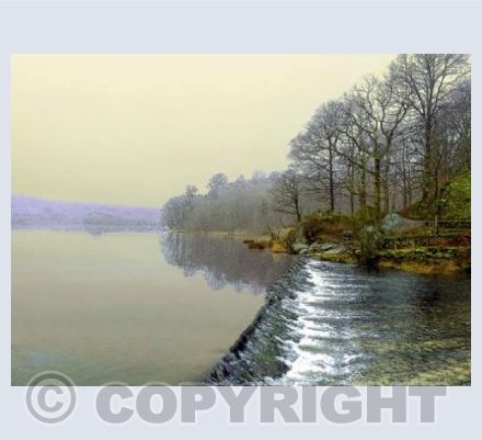 Out Flow Weir, Grasmere, Cumbria. Colour Study.