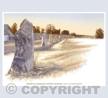 Avebury, Wiltshire. N-W Quadrant.