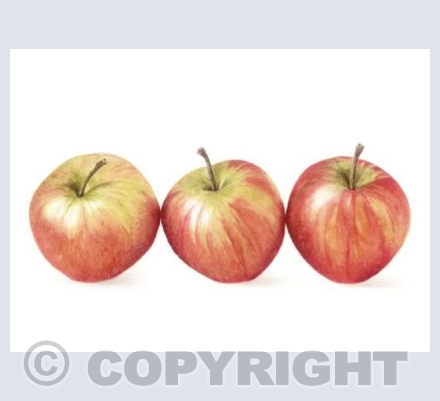 three apples