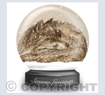 Foxy Snow Globe