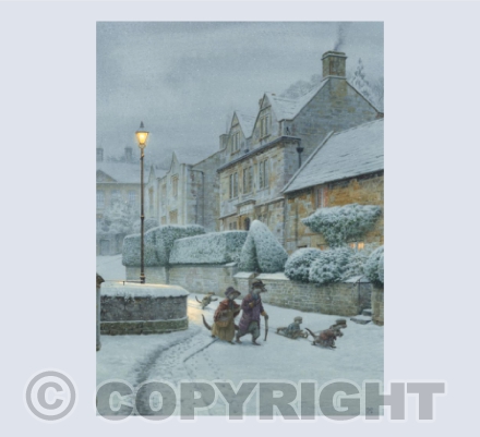 The Otter Family Go Visiting At Christmas