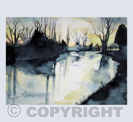 Winter's Day on the River Parrett