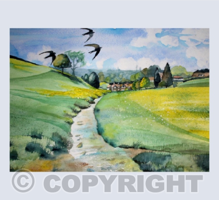 Swifts Over Wookey Hole