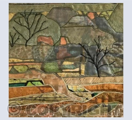 Rocks,trees and fields