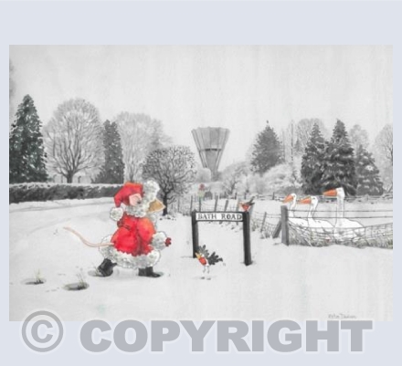 It's wintry in Bath Road