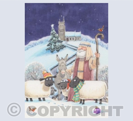 While Shepherds watched ...