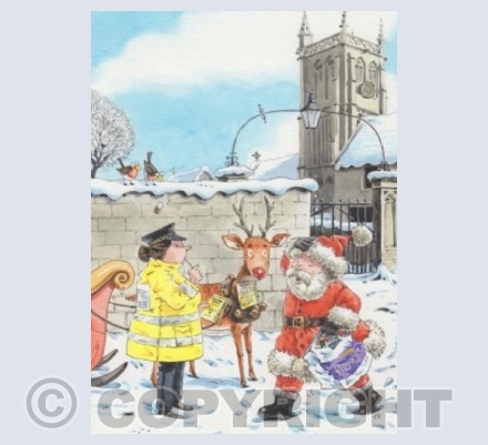 Santa gets aTticket