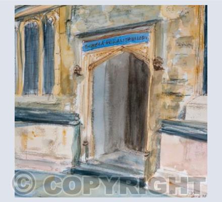 Bodleian Library door card