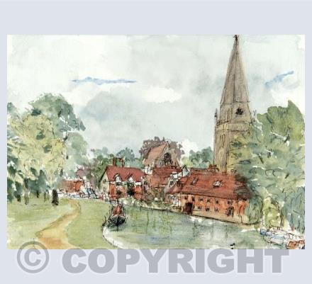St Helen's Church, Abingdon card