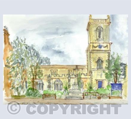 St Mary Magdalene Church, Woodstock card