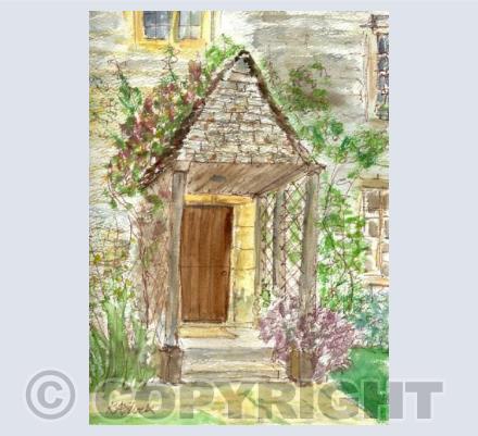 Kelmscott Manor Door card