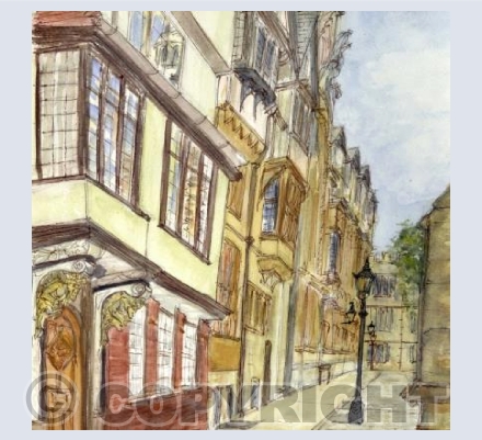 St Mary's Passage, Oxford Card