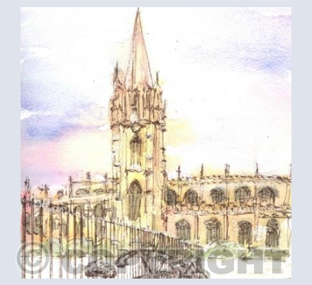 University Church in the snow card