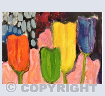 Tulips after Kirchner
