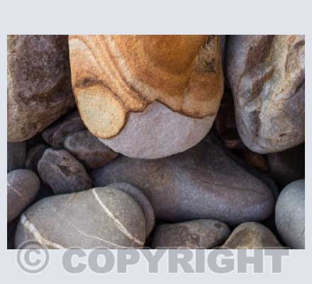 Beach pebbles