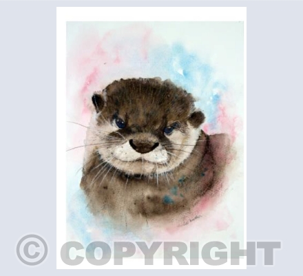 Card Cuddly Otter