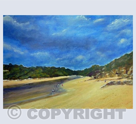 The Erme Estuary at low tide