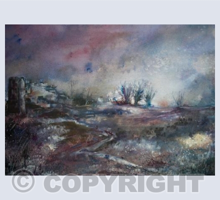 Lewes Castle by Moonlight