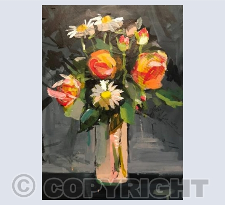 Floral Portrait card