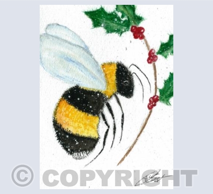 Christmas bumble bee