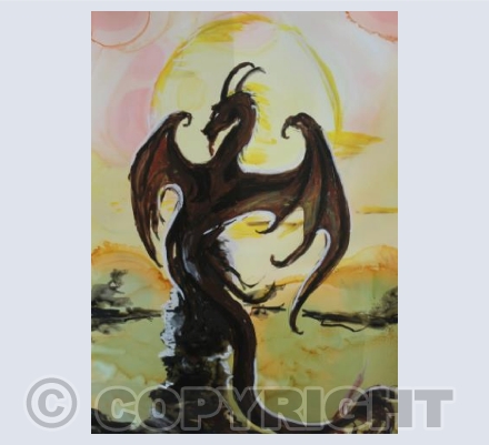 Dragon sunset