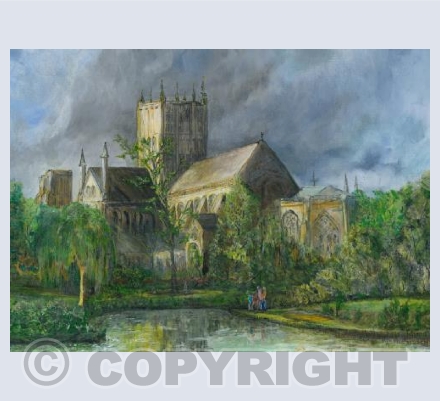 Storm over Wells Cathedral 