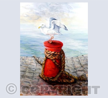 Red Bollard