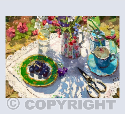 Hedgerow Flowers on Table