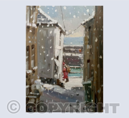 Snowy Scene on Duck Street