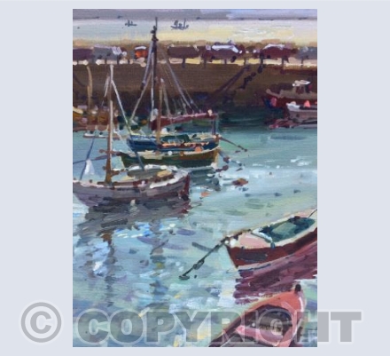 Boats in Mousehole Harbour