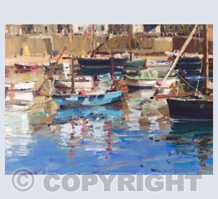 Mousehole Boats in the Summer