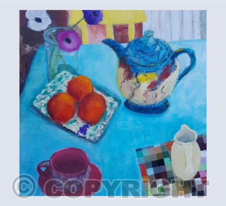 Tea, Oranges and Yellow Chair