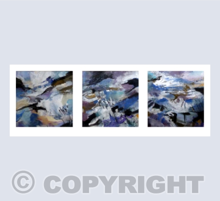 North Cornwall Coast Triptych