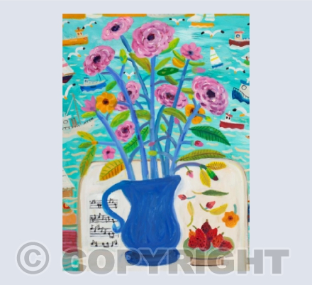 Camellia and Strawberries