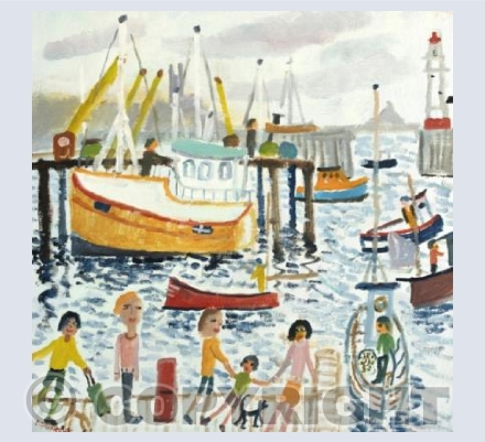 Yellow Fishing Boat at Newlyn