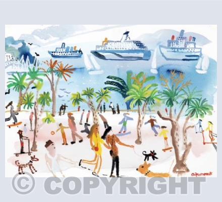 Liners in Torquay Bay