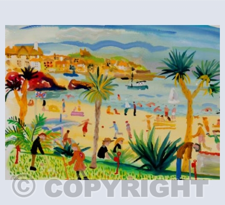 Golf on Porthminster Beach.St Ives