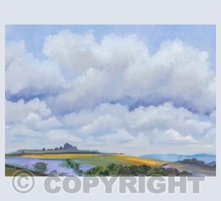 Hound Tor with Bluebells